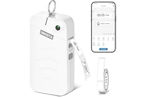 ORGSTA S001 Étiqueteuse Bluetooth Portable Imprimante Étiquettes Autocollantes Personnalisées Thermique Mini Etiquetteuse pour Maison, Bureau, École, Cuisine, Fourniture Scolaire