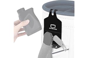 LZFAN Tapis d'atterrissage en métal pour sac de golf - Fixation de sac de golf pour produits magnétiques, clip de sac en métal pour accéder facilement aux accessoires de golf magnétiques avec