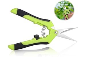 LDERFIV Secateur de Jardin, Cisaille de Jardin, Sécateur Jardin Ergonomiques, Ciseaux Bonsai, Sécateur pour Plantes, Fleurs, Branches, Roses, Bonsaïs, Légumes, Fruits