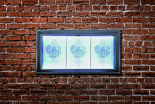 Securit External LED Menu/Information Display Case - Coated Steel