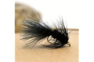 ‎AMZFISHING NEU AMZfishing® 2 Stück Woolly Bugger | Fliegenangeln Forelle | Wooly Bugger Forellenangeln | Fliege Forelle | Fliegenfischen | Forellenstreamer | Wooley Bugger Streamer