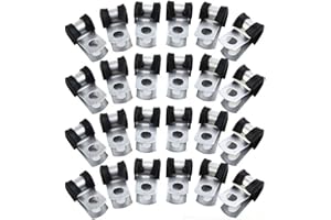 FEEGOW 24Pcs Automotive Brake Line Hose Clip, Brake Pipe Tube Clips Chassis Attachment Enhanced Durability Car Parts