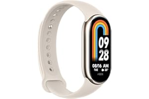 AUTO LABEL. FIRST CLASS DRIVER ACCESSORIES Xiaomi Smart Band 8 | Pulsera de Actividad MI Band 8 con Pantalla AMOLED | Reloj Inteligente Gold con 150 Modos Deportivos | Smartwatch con Autonomía de hasta 16 días | Monitor de Frecuencia Cardíaca