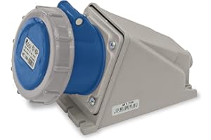 Rosi Presa Parete IP67, Grigio / Blu