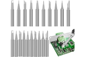 STEEIRO 20 PCS Soldering Iron Tips,Soldering Tips,900M-T Replacement Solder Tips,Welding Tips Head Tool Accessories for Soldering