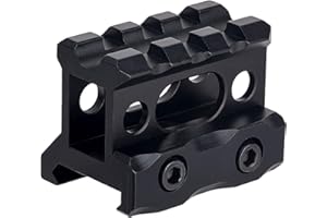 FOCUHUNTER Support de Montage Court à 3 emplacements Court Picatinny Mince de 1 "de Hauteur Support de Base de Montage de portée Tactique en Alliage d'aluminium