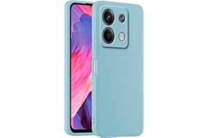 HULLIN Coque de Téléphone en Silicone Colorée, Adaptée à Redmi Note 13 5G (6.67") - Bleu Clair