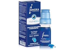 INNOXA Laboratoires - Blaue Formel Augentropfen - Aufhellung des Augenweiß – Befeuchtet gerötete und müde Augen – Originalformel – Made in France – Ohne Konservierungsstoffe - 10 ml