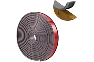 Ormein U Shape Veneer Edge Banding, Self Adhesive TPE Furniture Corner Protectors Edging Trim, Melamine Edging Tape for Plywood, Wood Veneer Edging Strip for Table Cabinets Shelves (20mm/2M, Gray)