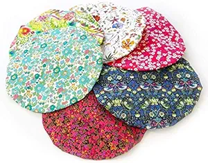 PANZER? Shower Cap for Women, Reusable Waterproof Elastic Eva Free-Size Bathroom Shower Caps - For Homes, Spas, Salons, Hair Treatment, Beauty Parlors (multicolored and print,PACK OF 3)
