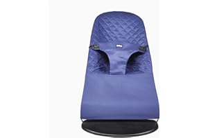 Cover Belltop compatible with Babyjörn bouncer: Balance, Soft & Bliss. Baby's seat for baby bouncer. Cover hammock: ergonomic fit. Hypoallergenic poly cotton. Fabric seat bouncer - Blue
