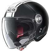 Nolan N21 Visor 06 Dolce Vita Half Motorcycle Helmet 099 Black and White S