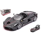 Burago BU26022BK Ferrari La Ferrari Aperta Black 1: 24 Modellino d&ouml;k&uuml;m model