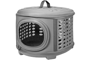 BESTLIVINGS Pudełko transportowe dla kotów i małych psów, składane pudełko do podróży dla małych zwierząt, wysokiej jakości i stabilne pudełko transportowe dla kotów, składana