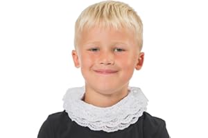Charlie Crow White Elizabethan Tudor Neck Ruff for kids 3+ years.