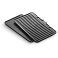 De'Longhi GRIDDLE_PLATE Kit, Multi-Grill Plate, Aluminium, Rectangular, Black, Dishwasher Safe