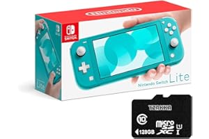Nintendo Switch Lite - Tarjeta SD de 128 GB para Nintendo Switch, color turquesa