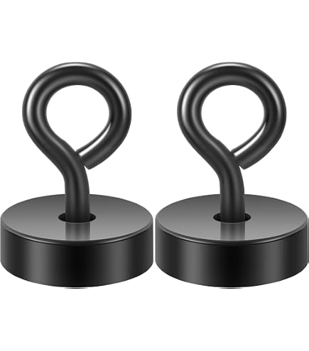Produktbild von 4er-Pack Neodym-Magnetösen – 32 Mm, 45 Kg Zugkraft – Topfmagnet Mit M5-Gewinde – Für Angelsuche & Mehr