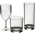 We Can Source It Ltd - Clear Polycarbonate Elite Frosted Hiball Glasses