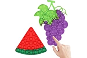 GGUFAY Pop It Fidget Toys, 2 Pcs Push and Pop Bubble Fidget Toy, Sensorial Fidget Juguete, Juguetes Antiestres, Juego Relajante Antiestrés para Adultos y Niños, Cumpleaños Regalos para Fiestas