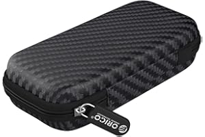 ‎ORICOZ ORICO Externe Festplattentasche M.2 Hard Drive Case Klein Tragbare Eva Schutztasche,kabeltasche für Externes M.2 SSD/SSD Gehäuse/Portable SSD/Kopfhörer/Datenleitung usw, Schwarz