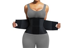 FeelinGirl Damen Waist Trainer Taillenformer Gürtel Bauchweg Shaper Trimmer Bauchgürtel Bauchkontrolle Shapewear Körperformer mit Dreifachumwicklung für Frauen