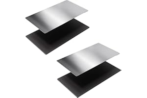 ALadrs Piastra flessibile per stampante 3D in resina, piastra in acciaio flessibile e piattaforma di base magnetica per Saturn S, Anycubic Photon Mono X, Mono X 6K/6KS, M3 Plus 202x128mm 2 pz