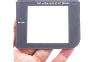 FORMA E-COMMERCE Displayscheibe Grau (1 Stück) für Game Boy Classic Display Scheibe Ersatz Schutzscheibe Austausch Sichtscheibe Screen Lens Passgenau mit Gameboy