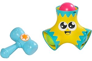 Toomies TOMY Bash and Pop | Colourful Hammer and Ball Popper Toy | Fine Motor Skills Toys | Toddler Toys for 18 Month Old Plus