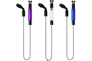 Plipdhy 3 Pcs Fishing Bobbins,Bite Indicators for Carp Fishing,Bite Alarms Illuminated Indicators,Swingers Tackle Accessories for Night Fishing