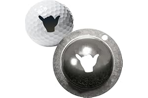 LAOXI Tin Cup Ball Marker, Tin Cup Anchors Golf Ball Custom Marker Alignment Tool, Golf Ball Liner Golf Ball Drawing Alignment Stencils Marking Tool, Golf Ball Marking Template
