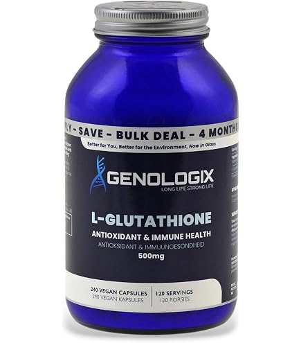 genologix l glutathione 500mg L-Glutathione 60 Capsules Health & Household best skin care for youthful appearance including sunflower lecithin Select Your Start Date:10th November Wholesale Copper Peptide Face