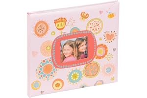 Kenro Pink Festival Childrens Scrapbook Colourful Patterned Paper with Photo Window - SCR101PK
