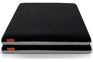 DYNMC you Juego de 2 Cojines Sillas Cocina Cojín Viscoelástico – Cojín Silla Oficina – Antideslizante, Estable, Funda Lavable, Estilo Nórdico