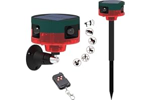 XJKLBYQ Alarme de chien aboyant, capteur de mouvement de chien de boyage 129 dB, alarme de mouvement à 360 ° extérieur avec télécommande sans fil, enregistrement ＆ 13 types de fabricant de bruit fort pour la