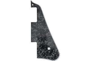 Musiclily LP Pickguard Płytka Maskownica do Gitary China Epiphone Les Paul Standard Typu Nowoczesnym, 4-warstwowy Black Pearl
