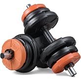 Ecgspor 21 Kg Dumbbell Set Orange Black