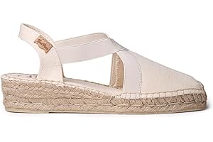 TONI PONS Verona - Espadrille compensée végétalienne pour Femme de en Coton.