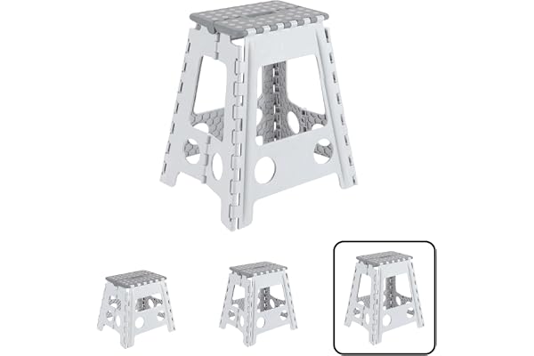 ARREGUI TB-045-GB hopfällbar pall | Bärbar hopfällbar pall för barn och vuxna | 150 kg lastkapacitet | Kök, badrum, camping, trädgård
