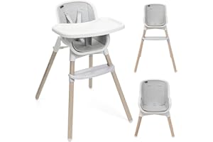 Chicco Zest Plus Trona evolutiva para niños de 6 meses a 40 kg, plegable y con asiento lavable, con acolchado incluido, cinturón de 5 puntos y bandeja extraíble, ligera y compacta