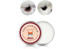 GJYC PET Pet Tear Stain Remover Balm - 1 oz (30g) Natural, Plant-Based Eye Care for Dogs and Cats - Gently Cleanses and Restores Sparkling Eyes