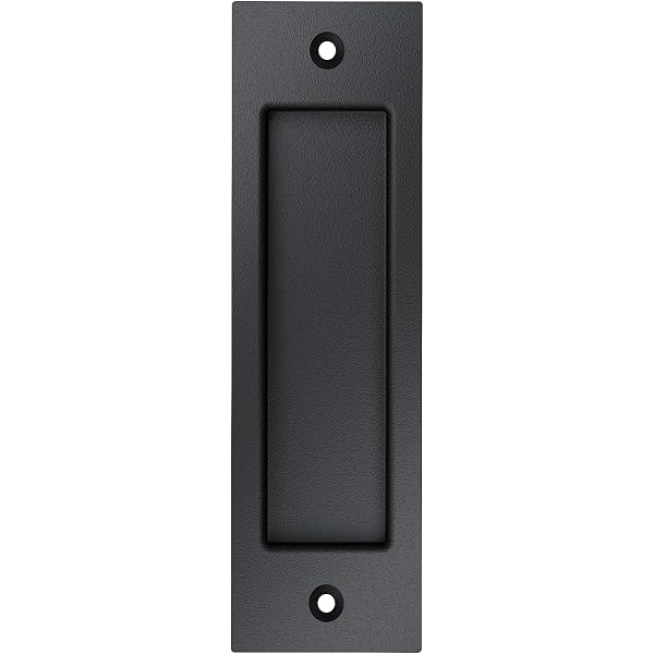 Forliggio 6.5 Inch Flush Pull Handle For Sliding Barn Door – Matt Black, 5 Pack - View #9