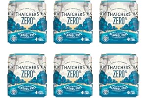 FRESHFIELDS MARKET Thatchers Zero Alcohol Free 0.0% Somerset Cider Beer 440ML I Pack of 24 I Whole Case