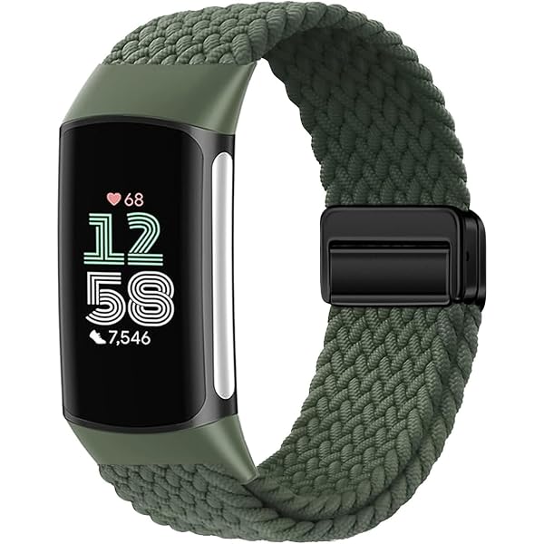 TopTen Uhrenarmband Für Fitbit Charge 5 – Nylon, Verstellbar, Einfach Zu Wechseln, Ersatzarmband In Verschiedenen Farben