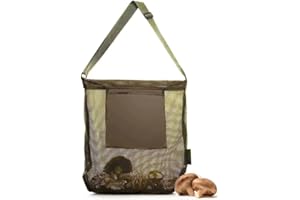 Vintree Borsa per la raccolta della frutta borsa per la caccia ai funghi in rete Borsa per la raccolta di grande capacità Borsa per il foraggiamento pieghevole