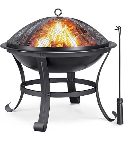 PROGARDEN - Braciere Con Griglia Barbecue 50x51 Cm Nero