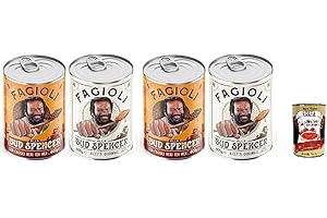 Fagioli alla Bud Spencer Testpaket Tex Mex und Borlotti, Bud Power- Bud-Spencer-Tex Mex Bohnen fertig zum Probieren 4 x 400gr + Italian Gourmet polpa 400g