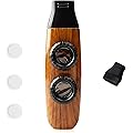 GWIAYRN Kazoo: Kazoo Instrument à Vent, Plastique, Couleur Bois Naturel, Sonorité Unique et Vibrations Réglables, Compatible avec Guitare, Ukulélé, Violon et Piano pour Amateurs de Musique