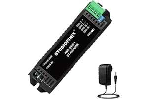 STUDIOFINIX STUODIOFINIX 2 canali Mini Amplificatore 5.1 Bluetooth per altoparlanti passivi con TWS, AUX, parte di ricambio, adatto per altoparlanti a parete/soffitto/marino/libreria