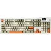 Coverzone Ajazz AK35i V3 Kablosuz Mekanik Oyuncu Klavyesi-Gasket G&ouml;vde Yapısı Dinamik RGB-TFT Ekranlı Bej/Avakado Switch